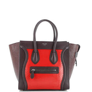 Celine Micro Luggage Bag Python